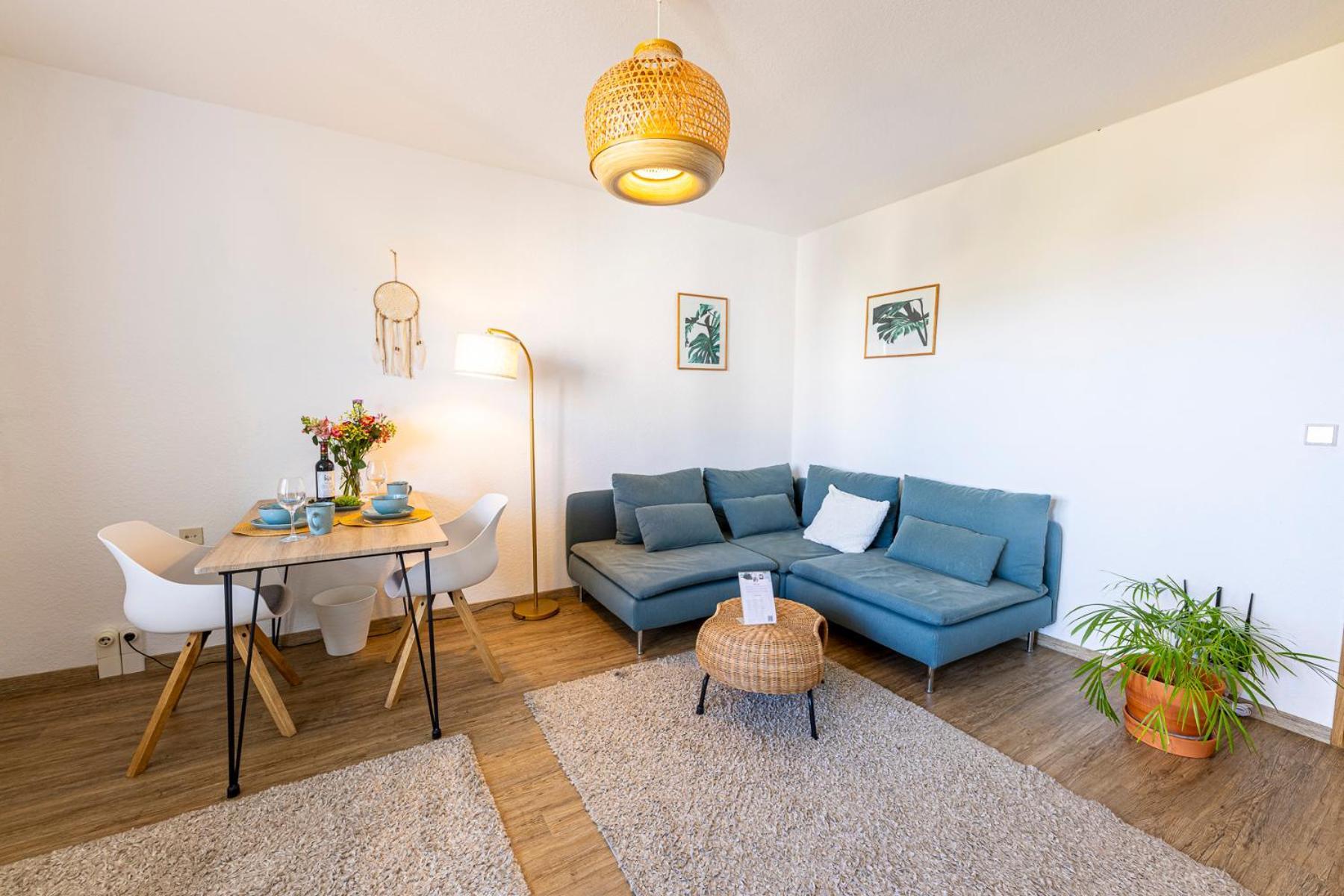 Modernes 2-Zimmer-Apartment Mit Balkon Und Netflix Jena Bagian luar foto